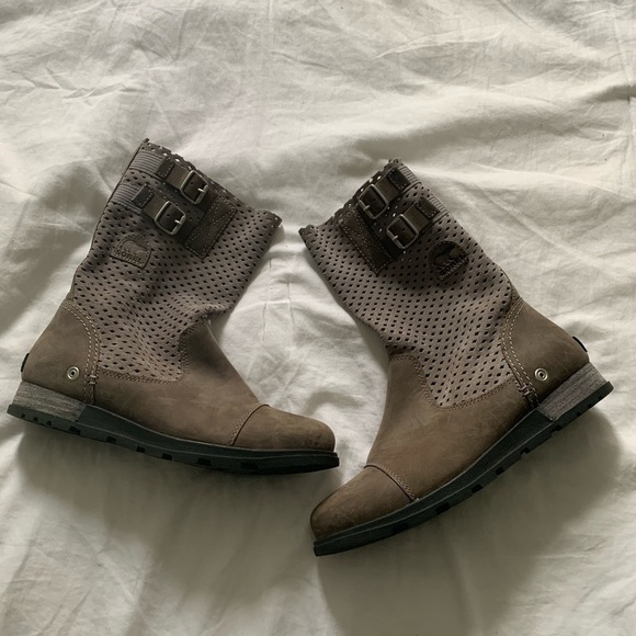 Sorel Major Pull On Perforated Boots Size 7.5 - Picture 1 of 7